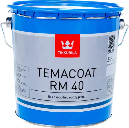 Тиккурила Temacoat RM 40 универсальная двухкомпонентная эпоксидная краска (3 л) база TCH