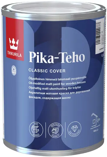 Тиккурила Pika-Teho акрилатная матовая краска содержащая масло (900 мл) бесцветная