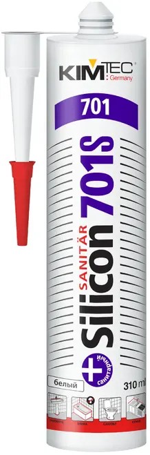 Kim Tec Silicon Sanitar 701S герметик силиконовый санитарный (280 мл) белый