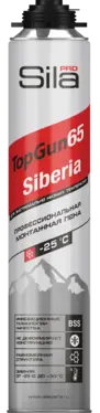 Sila Pro Top Gun 65 Siberia пена монтажная профессиональная (850 мл) зимняя (Россия)