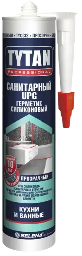 Титан Professional UPG Кухни и Ванные силикон санитарный (280 мл) бесцветный