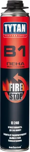 Титан Professional B1 Fire Stop монтажная пена профессиональная огнестойкая (750 мл)