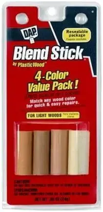 DAP Blend Stick шпатлевка-карандаш для дерева (24 г (4 цвета по 6 г) светлое дерево