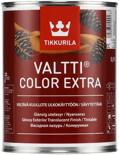 Тиккурила Valtti Color Extra фасадная лазурь (900 мл)