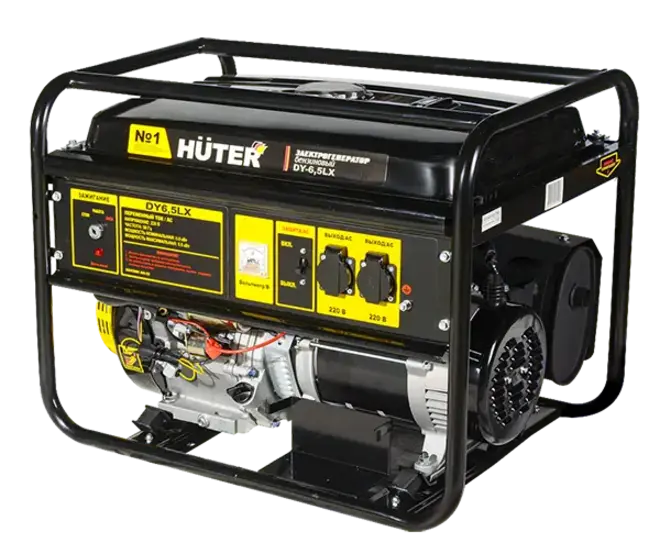 Huter DY6.5LX бензиновый генератор (5000/5500 Вт)