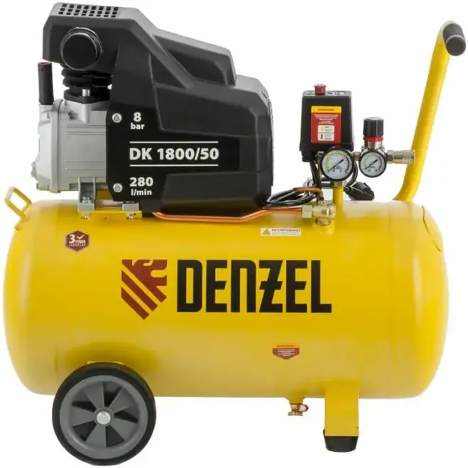 Denzel DK1800/50 X-Pro компрессор воздушный поршневой масляный (1800 Вт бар8 бар) №58068
