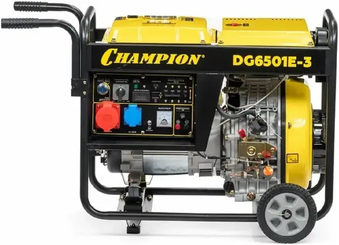 Champion DG6501E-3 генератор дизельный (6200/6800 Вт)