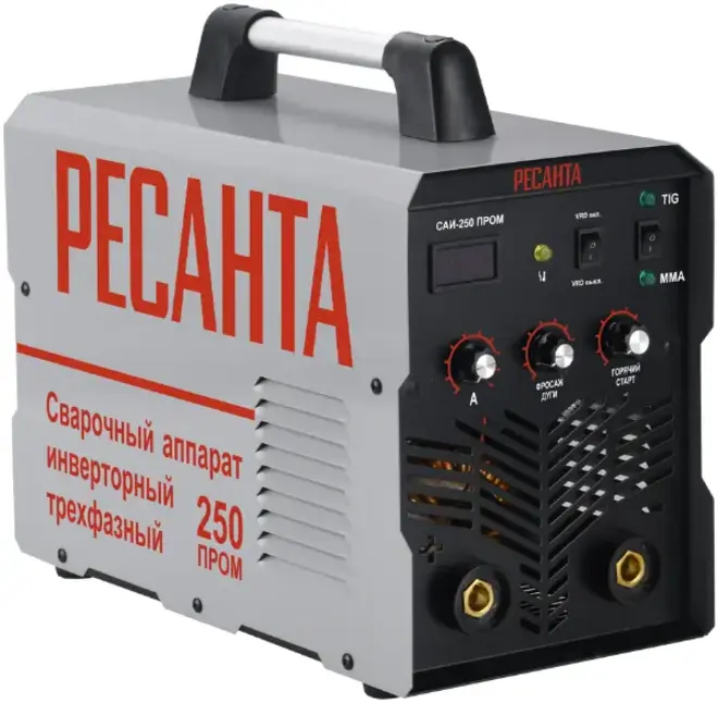 Ресанта САИ-250 ПРОМ сварочный аппарат инверторный (8500 Вт, 220 В, 250 А)
