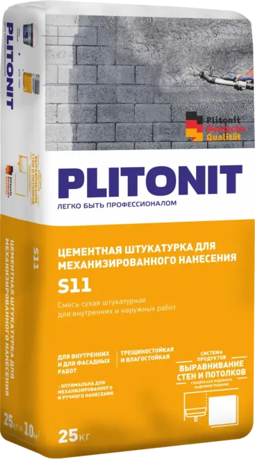 Плитонит S11 штукатурка цементная (25 кг)