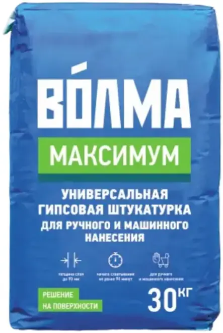 Волма Максимум штукатурка гипсовая универсальная (30 кг)