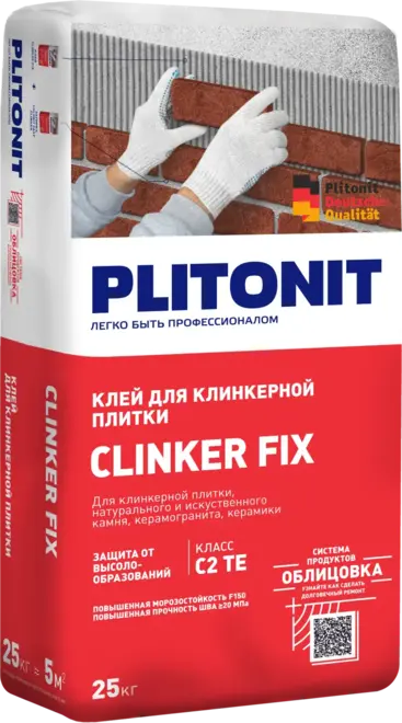 Плитонит Clinker Fix клей для клинкерной плитки (25 кг)