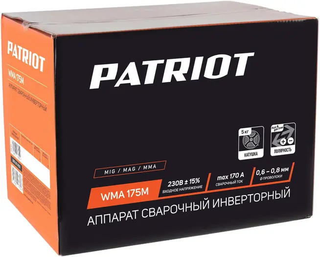 Патриот WMA 175M полуавтомат сварочный инверторный