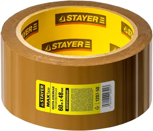 Stayer лента клейкая упаковочная (48*60 м) коричневая