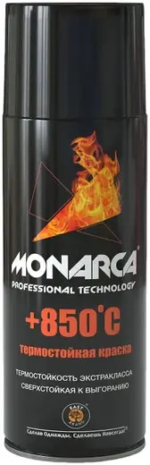 East Brand Monarca краска аэрозольная термостойкая (520 мл) черная