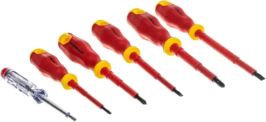 Stayer Professional Electro набор отверток диэлектрических с тестером (6 предметов)