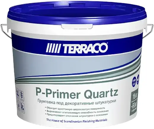 Terraco P-Primer Quartz грунтовка под декоративные штукатурки (16 кг)