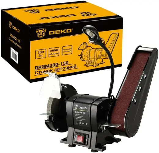Deko DKGM300-150 станок заточный с лампой