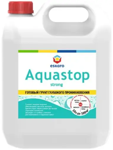 Eskaro Aquastop Strong грунт готовый глубокого проникновения (10 л)