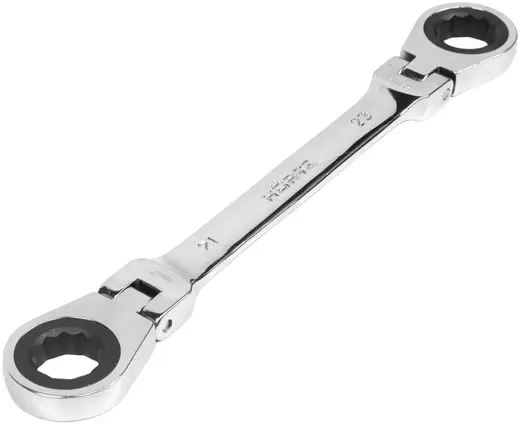 Hortz ключ накидной трещоточный двусторонний (21 * 23 мм)