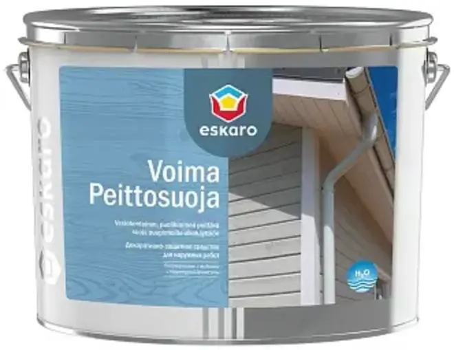 Eskaro Voima Peittosuoja антисептик кроющий для деревянных фасадов (900 мл) бесцветный