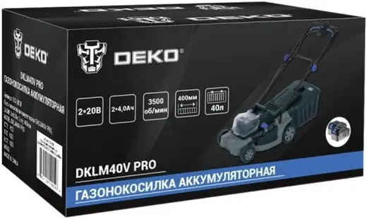 Deko DKLM40V Pro газонокосилка аккумуляторная