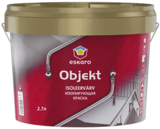 Eskaro Objekt краска акрилатная изолирующая (2.7 л) белая