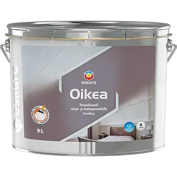 Eskaro Oikea краска для деревянных потолков и стен (9 л) белая