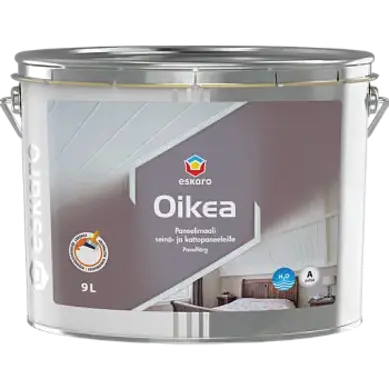Eskaro Oikea краска для деревянных потолков и стен (900 мл) белая