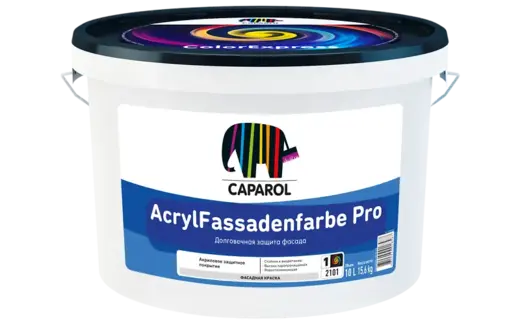 Caparol AcrylFassadenfarbe Pro краска для атмосферостойких фасадных покрытий (10 л) белая