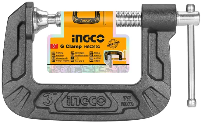 Ingco Industrial G Clamp струбцина G-образная (125 мм)