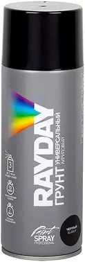 Rayday Paint Spray Professional грунт универсальный акриловый (520 мл) черный (Россия)