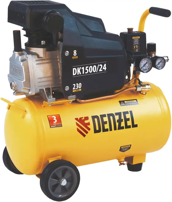 Denzel DK1500/24 X-Pro компрессор воздушный поршневой (1500 Вт) №58063