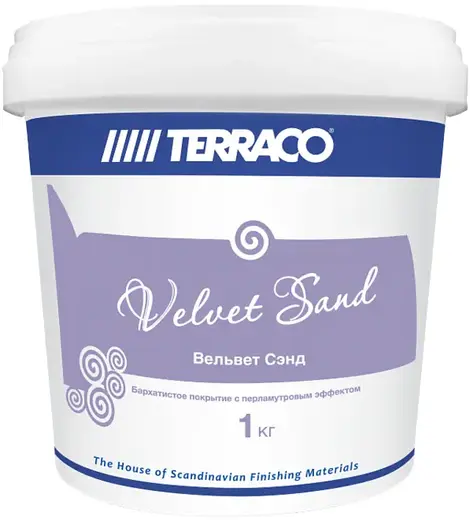 Terraco Velvet Sand бархатистое покрытие с перламутровым эффектом (1 кг) P50