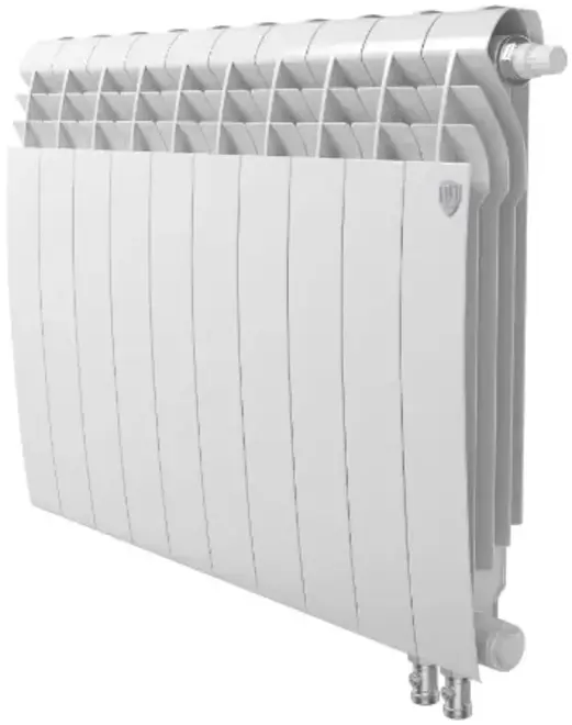 Royal Thermo Biliner 500 V радиатор биметаллический RTBBTVDR50004 4 секции Bianco Traffico белый