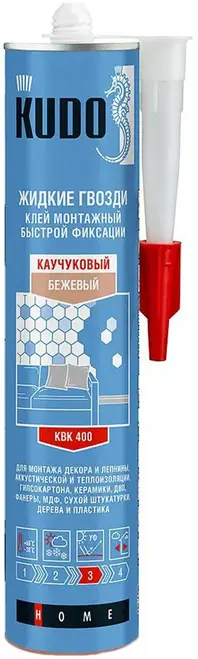 Kudo Home клей монтажный каучуковый (жидкие гвозди 300 мл)