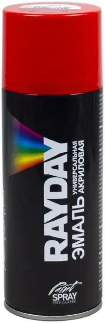 Rayday Paint Spray Professional эмаль универсальная акриловая (520 мл) красная RAL 3020 глянцевая
