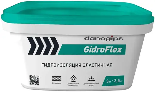 Danogips Gidroflex гидроизоляция эластичная (3 кг)
