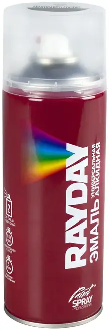 Rayday Paint Spray Professional эмаль универсальная алкидная (520 мл) темно-серая RAL 7012 глянцевая