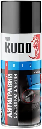 Kudo Auto антигравий с эффектом шагрени (520 мл) черный