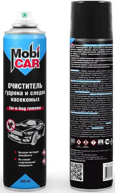 Mobicar Tar-n-Bug Remover очиститель гудрона и следов насекомых (400 мл)