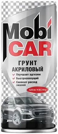 Mobicar грунт акриловый аэрозольный (520 мл) белый