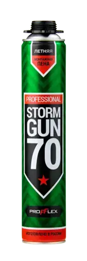 Profflex Storm Gun 70 пена монтажная (850 мл) летняя