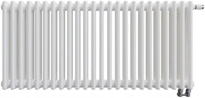 Zehnder Charleston радиатор трубчатый 3050/34 34 секции (1590*500*100 мм) белый RAL9016 боковое G1/2