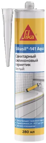 Sika Sikasil-141 Aqua герметик силиконовый санитарный (280 мл) белый