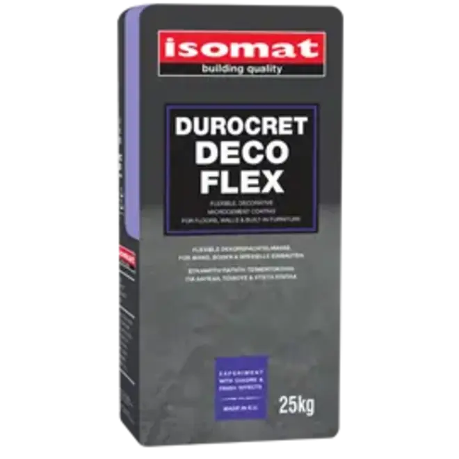 Isomat Durocret Deco Flex декоративное покрытие базовое (25 кг) белое