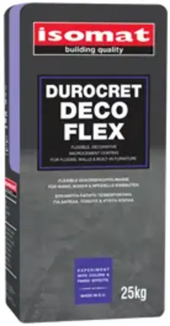 Isomat Durocret Deco Flex декоративное покрытие базовое (25 кг) светло-серое