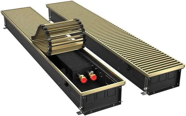 Royal Thermo Atrium конвектор внутрипольный RT-A-DG-U-LB (300*110*1400 мм) светлая бронза