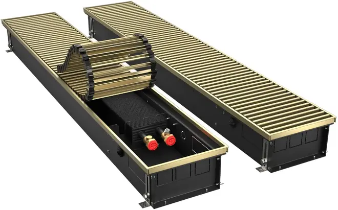 Royal Thermo Atrium конвектор внутрипольный RT-A-DG-U-LB (300*110*1800 мм) светлая бронза