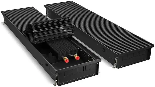 Royal Thermo Atrium конвектор внутрипольный RT-A-DG-U-BL (300*110*2600 мм) черный