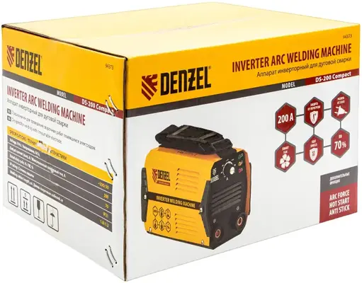 Denzel DS-200 Compact аппарат инверторный дуговой сварки (6600 Вт, 230 В, )